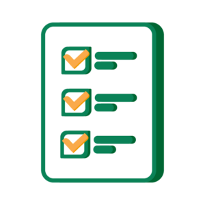 Illustration av ett papper med en checklista