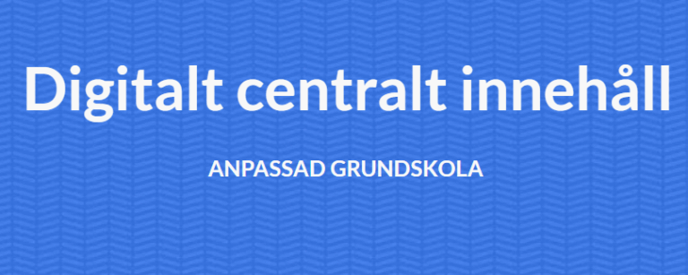 Bild av Digitalt centralt innehåll anpassad