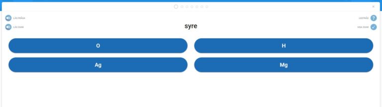 Bild från glosboken hur en övning kan se ut.