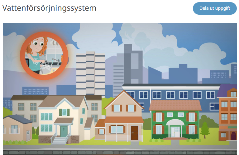 Bild från vattenförsörjning i Binogi